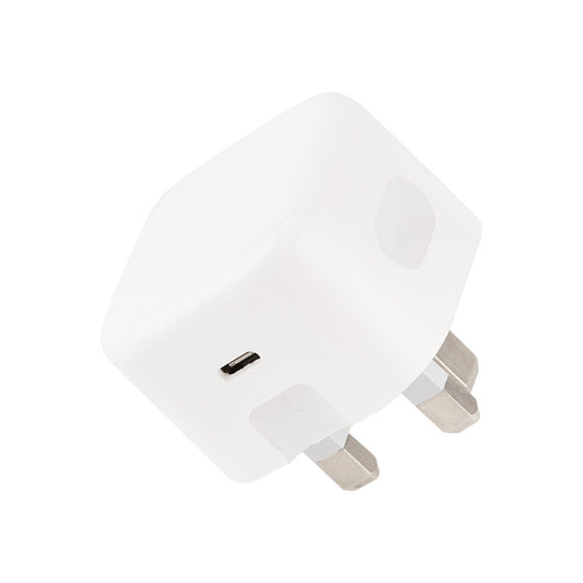 Fast Charging USB C Mains Plug - 20W Power Delivery