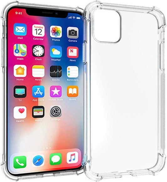 Clear Gel Case With Corner Protection AirBags- Available for all phone models